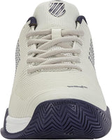K-Swiss Mens Hypercourt Express 2 Tennis Shoes Wide (2E) in Vaporous Gray/White/Peacoat