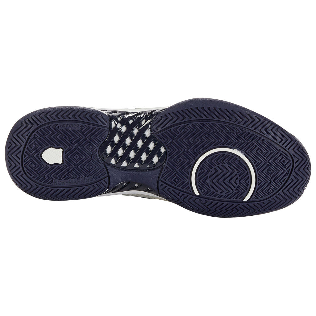 K-Swiss Mens Hypercourt Express 2 Tennis Shoes Wide (2E) in Vaporous Gray/White/Peacoat