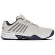K-Swiss Mens Hypercourt Express 2 Tennis Shoes Wide (2E) in Vaporous Gray/White/Peacoat - US 13