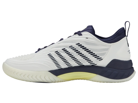 K-Swiss Mens Hypercourt Supreme 2 Tennis Shoes Durawrap X Dragguard CMEVA in Naval Academy/Blanc De Blanc