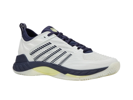 K-Swiss Mens Hypercourt Supreme 2 Tennis Shoes Durawrap X Dragguard CMEVA in Naval Academy/Blanc De Blanc