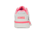 K-Swiss Womens Hypercourt Express 2 Tennis Shoes Durawrap Flex CMEVA in White/Neon Pastel Pink