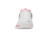 K-Swiss Womens Hypercourt Express 2 Tennis Shoes Durawrap Flex CMEVA in White/Neon Pastel Pink
