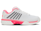 K-Swiss Womens Hypercourt Express 2 Tennis Shoes Durawrap Flex CMEVA in White/Neon Pastel Pink - US 10