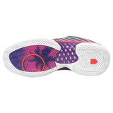 K-Swiss Womens Hypercourt Express 2 Tennis Shoes in Purple Plumeria/Hot Coral
