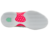 K-Swiss Womens Hypercourt Express 2 Clay Tennis Shoes in White/Neon Pastel/Green