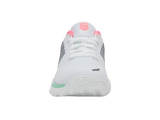 K-Swiss Womens Hypercourt Express 2 Clay Tennis Shoes in White/Neon Pastel/Green