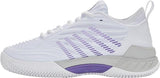 K-Swiss Womens Hypercourt Supreme 2 Clay Herringbone Tennis Shoes - White/Lunar