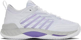 K-Swiss Womens Hypercourt Supreme 2 Clay Herringbone Tennis Shoes - White/Lunar