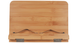 Bamboo 28x20cm Adjustable Stand Holder Organiser Rack for Book/iPad Tablet 