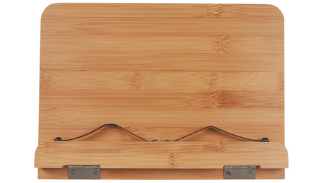 Bamboo 28x20cm Adjustable Stand Holder Organiser Rack for Book/iPad Tablet 