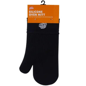 Cook Easy Silicone Oven Mitt - Black (Kitchen Baking Pot Holder)