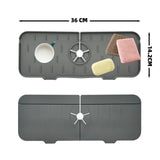 Sink Tap Faucet Drip Tray Silicone Splash Guard Kitchen Mat Catcher