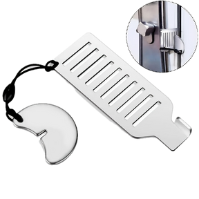 Anti-Theft Portable Door Lock Latch Stopper Jammer Security for Travel, Hotels & Home 