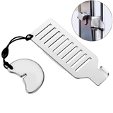 Anti-Theft Portable Door Lock Latch Stopper Jammer Security for Travel, Hotels & Home 