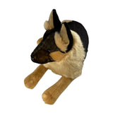 Bocchetta Kaiser 64cm Lying German Shepherd Plush Toy - Black Face (Realistic Stuffed Animal Dog Gift)