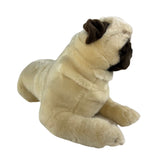 Bocchetta Kaos 44cm Lying Pug Plush Toy (Realistic Stuffed Animal Dog Gift)