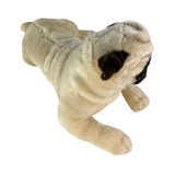 Bocchetta Kaos 44cm Lying Pug Plush Toy (Realistic Stuffed Animal Dog Gift)