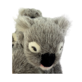 Bocchetta Kelly & Kiri 23cm Koala with Baby on Back Plush Toy - Grey (Australian Stuffed Animal Souvenir Gift)
