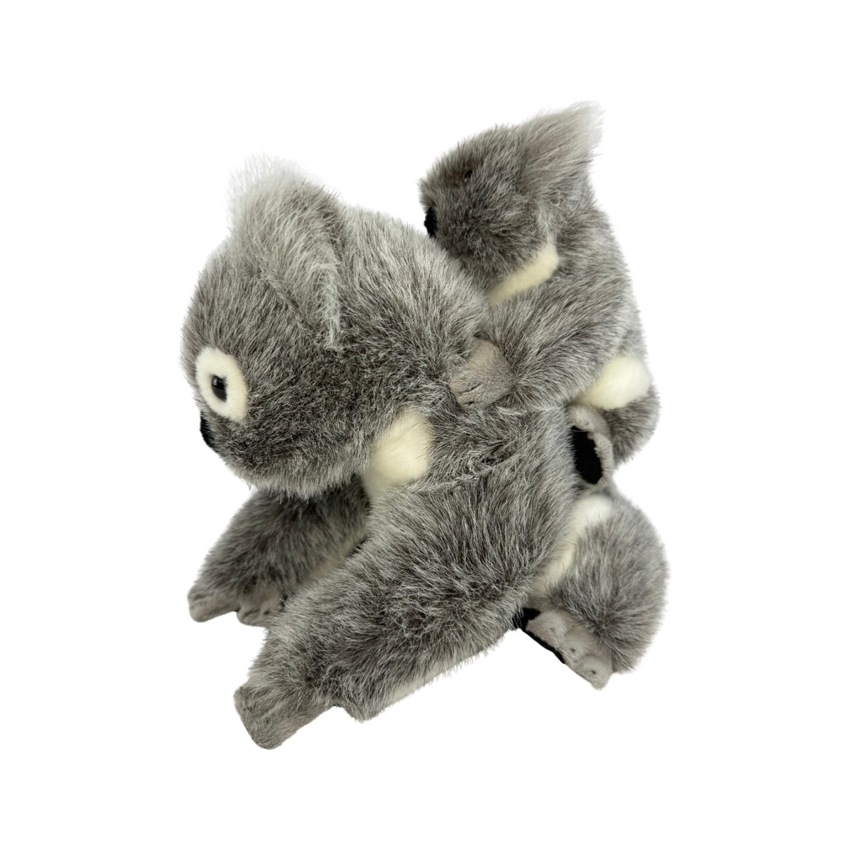 Bocchetta Kelly & Kiri 23cm Koala with Baby on Back Plush Toy - Grey (Australian Stuffed Animal Souvenir Gift)