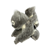 Bocchetta Kelly & Kiri 23cm Koala with Baby on Back Plush Toy - Grey (Australian Stuffed Animal Souvenir Gift)