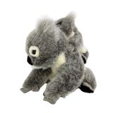 Bocchetta Kelly & Kiri 23cm Koala with Baby on Back Plush Toy - Grey (Australian Stuffed Animal Souvenir Gift)