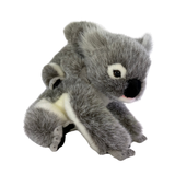 Bocchetta Kelly & Kiri 23cm Koala with Baby on Back Plush Toy - Grey (Australian Stuffed Animal Souvenir Gift)