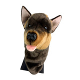 Bocchetta Kelpie Plush Golf Club Head Cover - Brown/Tan (Novelty Animal Golfer Gift)