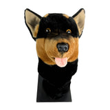 Bocchetta Kelpie Plush Golf Club Head Cover - Black/Tan (Novelty Animal Golfer Gift)