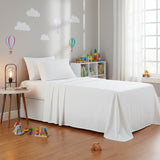 Park Avenue 175 GSM Egyptian Cotton Flannelette Bed Sheet Set - Snowy