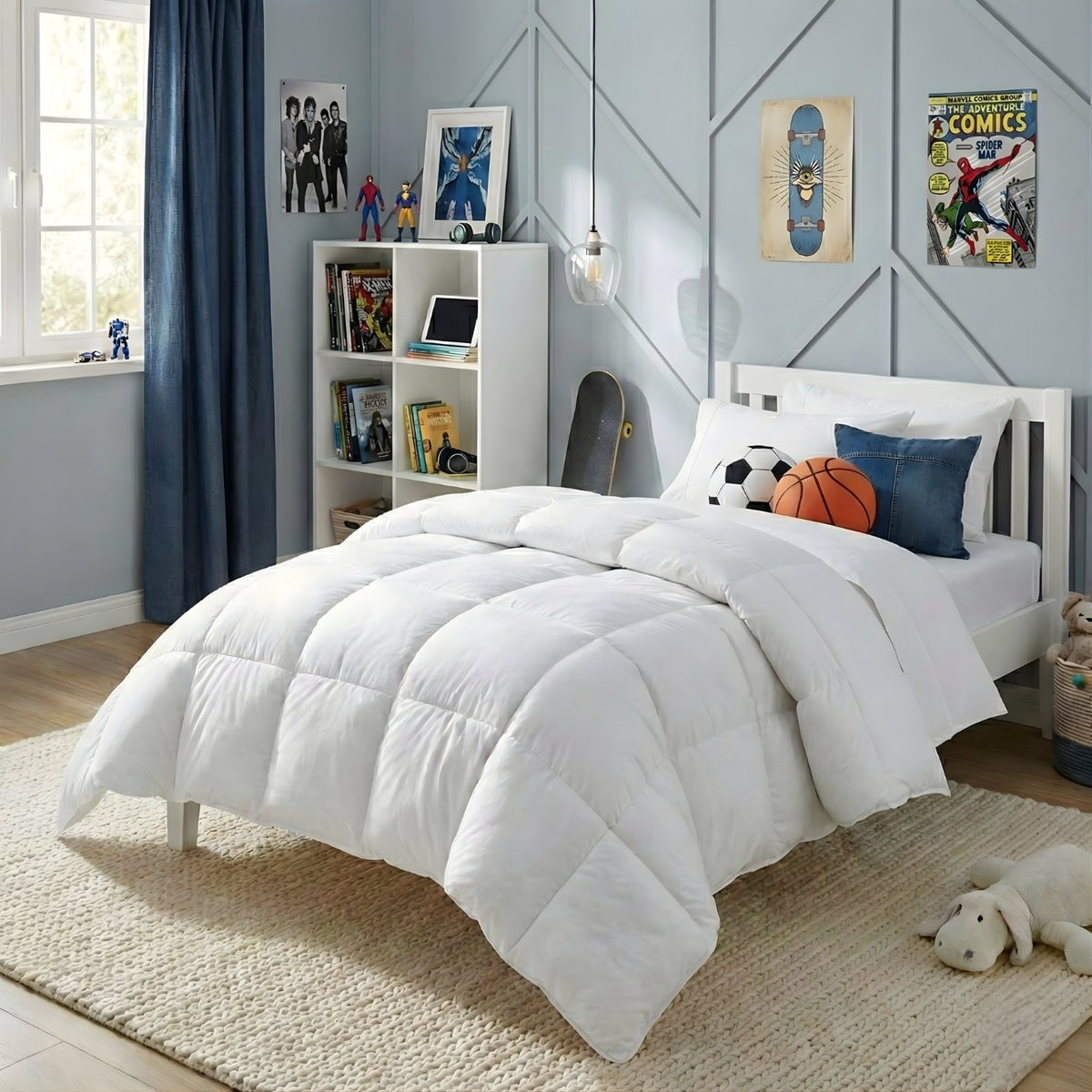 Renee Taylor Microluxe Down Alternative Kids Quilt (600 GSM Microfibre Fill)