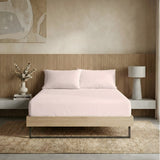 Renee Taylor 300TC Organic Cotton Kids Fitted Sheet & Pillowcase Set - Sepia Rose (GOTS Certified)
