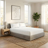 Renee Taylor 300TC Organic Cotton Kids Fitted Sheet & Pillowcase Set - White (GOTS Certified)