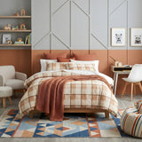 Park Avenue 175 GSM Egyptian Cotton Flannelette Kids Quilt Cover Set - Twill Check