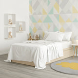 Park Avenue European Vintage Washed Cotton Kids Bed Sheet Set - White