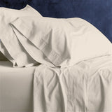 Park Avenue European Vintage Washed Cotton Bed Sheet Set - Stone