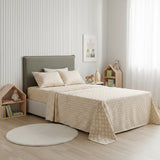 Park Avenue 175 GSM Egyptian Cotton Flannelette Kids Bed Sheet Set - Ginko
