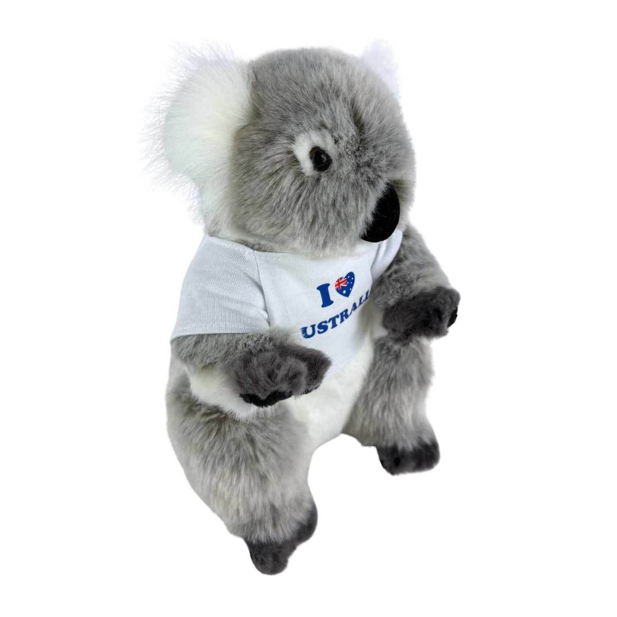 Bocchetta Kiki 24cm Koala with Shirt Plush Toy - Grey (Australian Stuffed Animal Souvenir Gift)