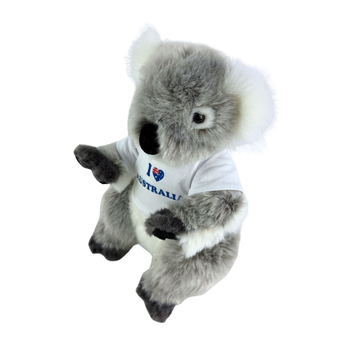 Bocchetta Kiki 24cm Koala with Shirt Plush Toy - Grey (Australian Stuffed Animal Souvenir Gift)