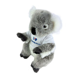 Bocchetta Kiki 24cm Koala with Shirt Plush Toy - Grey (Australian Stuffed Animal Souvenir Gift)