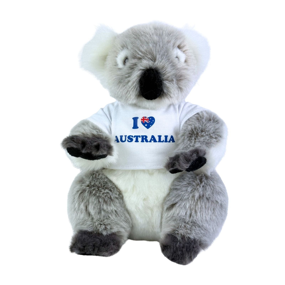 Bocchetta Kiki 24cm Koala with Shirt Plush Toy - Grey (Australian Stuffed Animal Souvenir Gift)