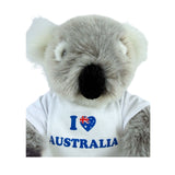 Bocchetta Kiki 24cm Koala with Shirt Plush Toy - Grey (Australian Stuffed Animal Souvenir Gift)