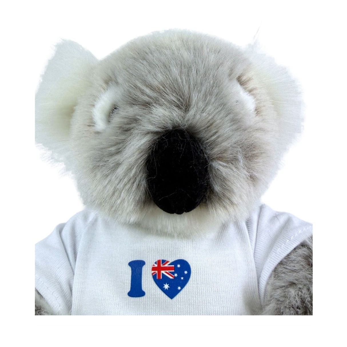 Bocchetta Kiki 24cm Koala with Shirt Plush Toy - Grey (Australian Stuffed Animal Souvenir Gift)