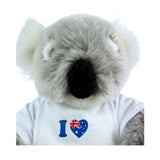 Bocchetta Kiki 24cm Koala with Shirt Plush Toy - Grey (Australian Stuffed Animal Souvenir Gift)