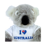 Bocchetta Kiki 24cm Koala with Shirt Plush Toy - Grey (Australian Stuffed Animal Souvenir Gift)