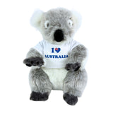 Bocchetta Kiki 24cm Koala with Shirt Plush Toy - Grey (Australian Stuffed Animal Souvenir Gift)