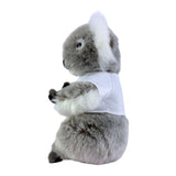 Bocchetta Kiki 24cm Koala with Shirt Plush Toy - Grey (Australian Stuffed Animal Souvenir Gift)