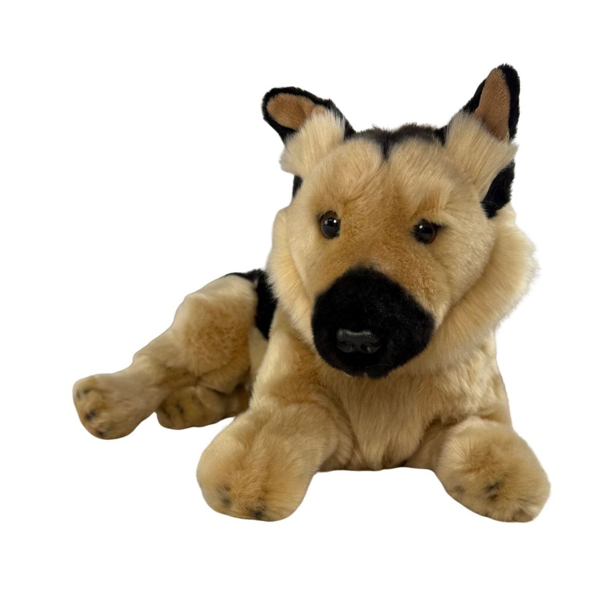 Bocchetta King 40cm Lying German Shepherd Plush Toy (Realistic Stuffed Animal Dog Gift)