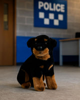 Bocchetta Koda 25cm Sitting Rottweiler Plush Toy (Realistic Stuffed Animal Dog Gift)