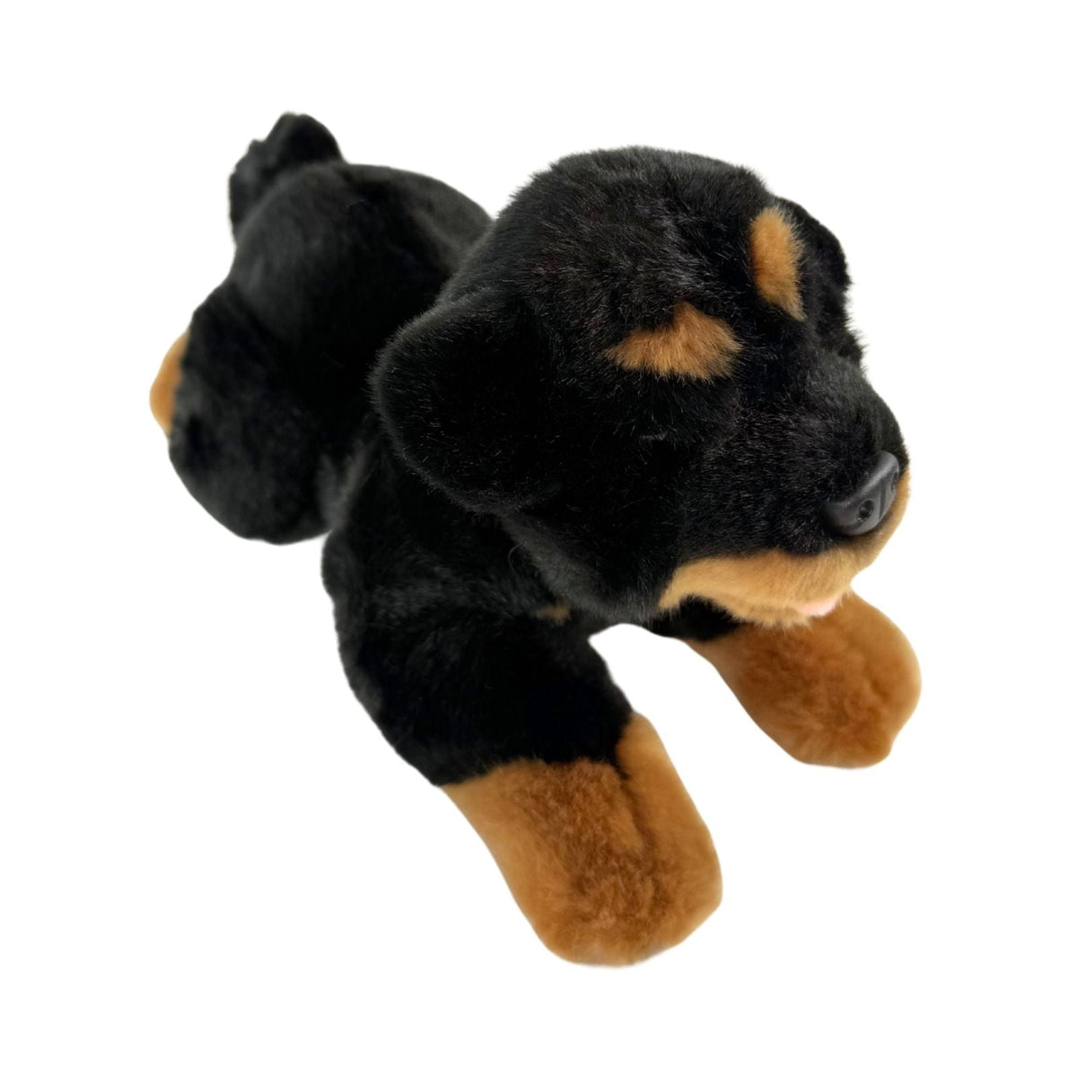Bocchetta Kujo 28cm Floppy Rottweiler Puppy Plush Toy (Realistic Stuffed Animal Dog Gift)